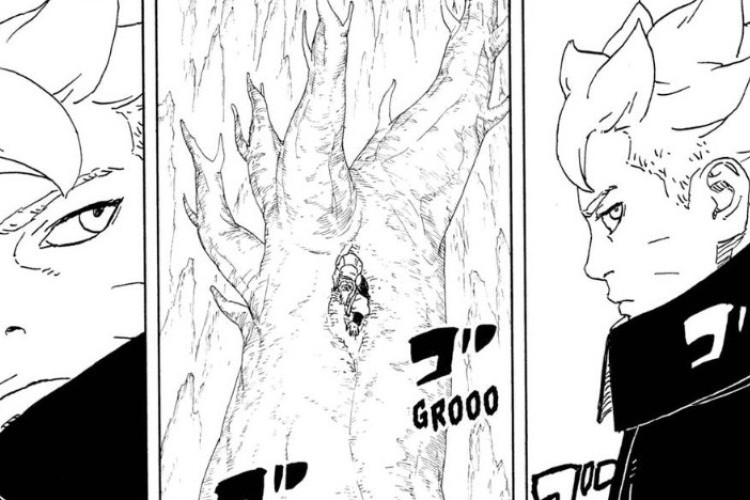 Lecture En Ligne Manga Boruto: Two Blue Vortex Chapitre 35 Scan VF, Un corps étranger apparaît dans les yeux de Boruto