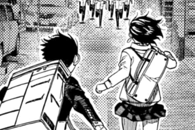 RAW Lisez de Manga Dandadan Chapitre 217 en Français, Poursuivis et entourés de créatures surnaturelles